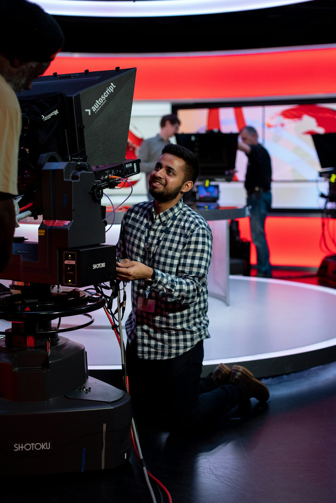 futuristic tv studio design