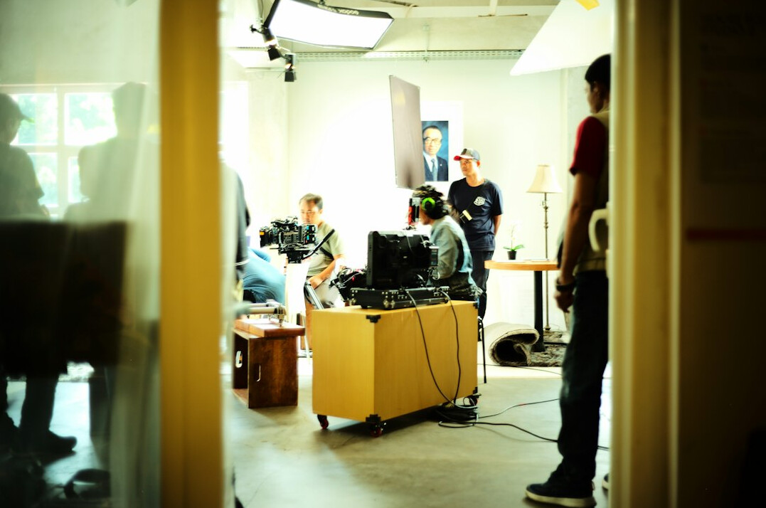 modern german tv studio