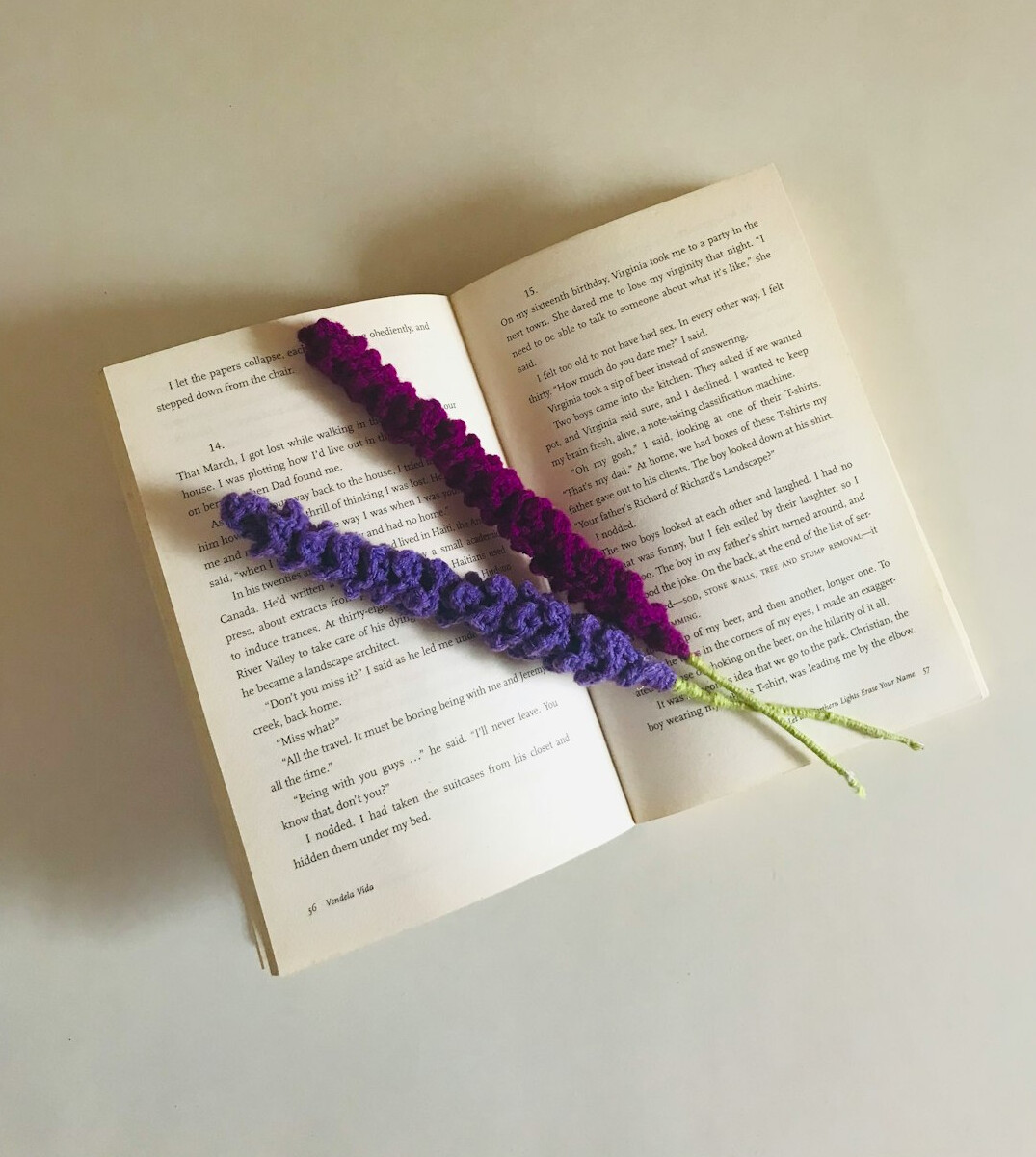 Stack of books on a table